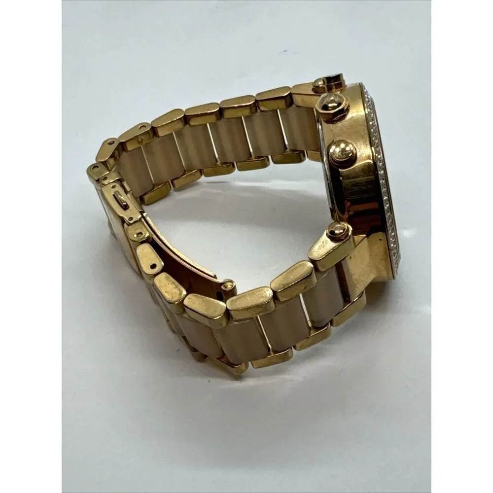 Michael Kors Parker MK5896 Women Rose Gold Analog Dial Quartz Wrist Watch JNA434